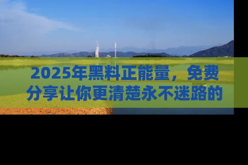 2025年黑料正能量，免费分享让你更清楚永不迷路的真相！