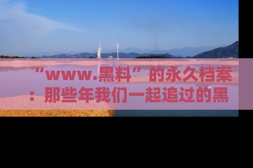 “www.黑料”的永久档案:那些年我们一起追过的黑料真相