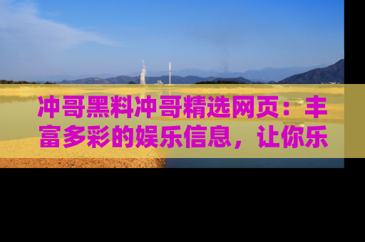 冲哥黑料冲哥精选网页：丰富多彩的娱乐信息，让你乐不停息