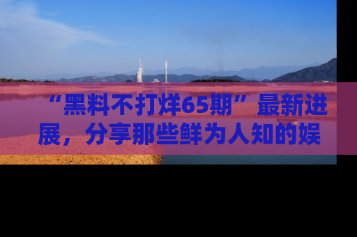 “黑料不打烊65期”最新进展，分享那些鲜为人知的娱乐八卦