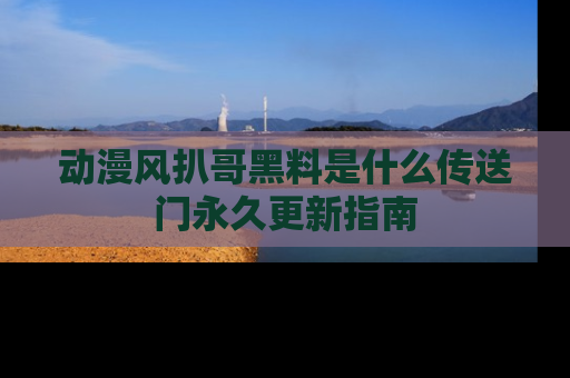 动漫风扒哥黑料是什么传送门永久更新指南