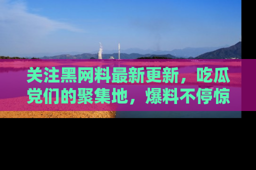 关注黑网料最新更新，吃瓜党们的聚集地，爆料不停惊喜连连！