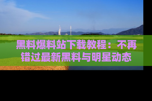黑料爆料站下载教程：不再错过最新黑料与明星动态