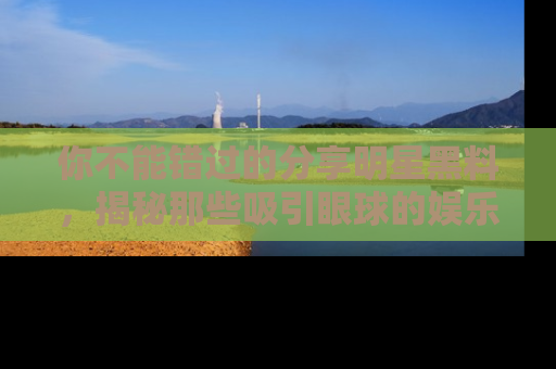 你不能错过的分享明星黑料，揭秘那些吸引眼球的娱乐新闻。