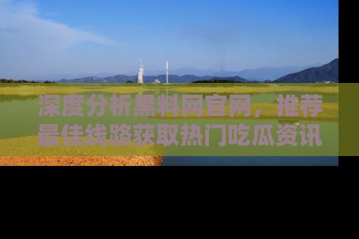 深度分析黑料网官网，推荐最佳线路获取热门吃瓜资讯