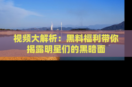 视频大解析：黑料福利带你揭露明星们的黑暗面