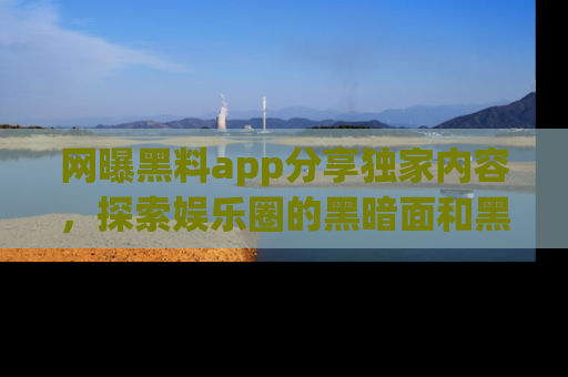 网曝黑料app分享独家内容，探索娱乐圈的黑暗面和黑料